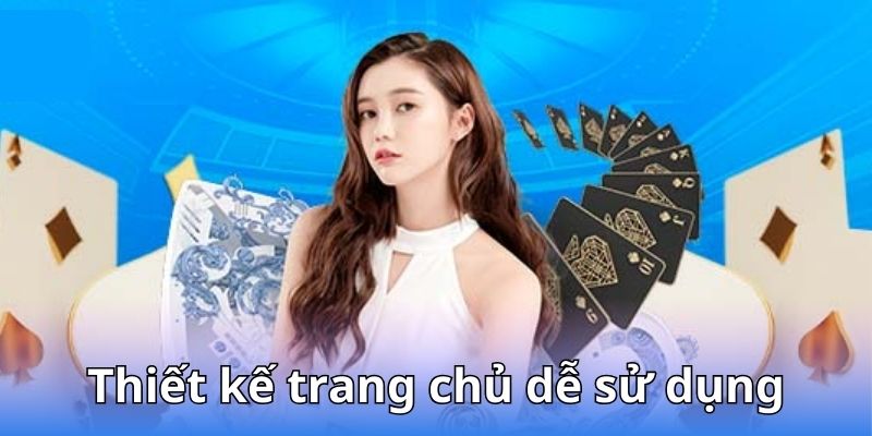 Giao diện trang chủ được tối ưu để sử dụng thuận tiện